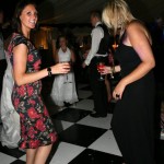On the dance floor